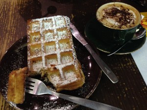 Belgian Waffle- Ghent, Belgium www.afriendafar.com #ghent #belgium