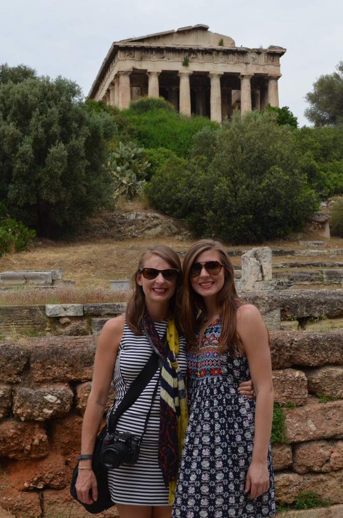 Ancient Agora- A Few Ancient Ruins in Greece- Erechtheion Caryatids- www.afriendafar.com #greece #acropolis #ancientagora