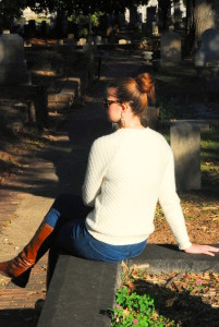 Sipping Tea in Historic Oakland Cemetery in the Fall - Top 5 Reasons to Visit Historic Oakland Cemetery in Atlanta - www.AFriendAfar.com