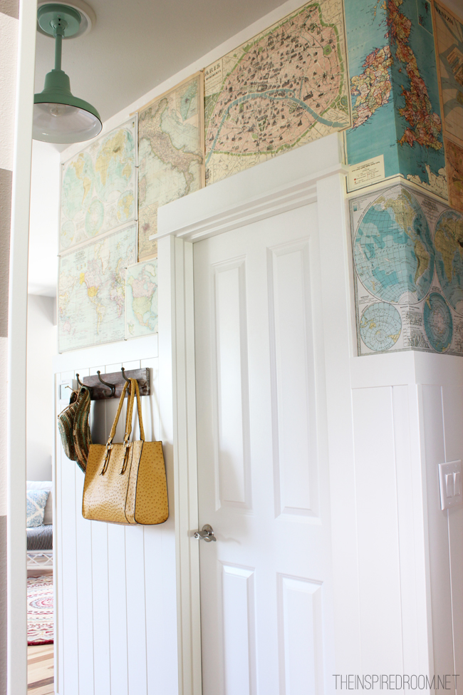 Map Wallpaper - Maps as Decor - wwww.AFriendAfar.com