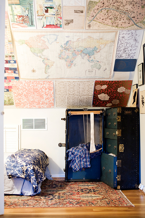 Map on the Ceiling - Maps in Home Decor - www.AFriendAfar.com